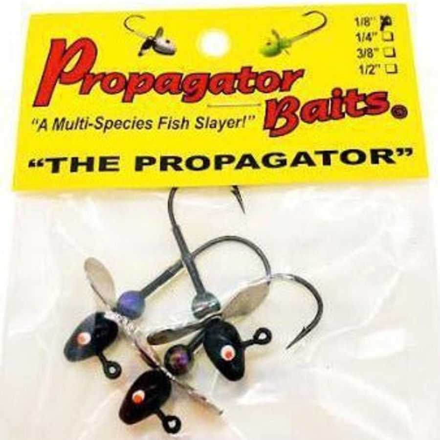 Pro Shop Propagator Baits | Propagator Bullethead Propeller Jigs Qty 3