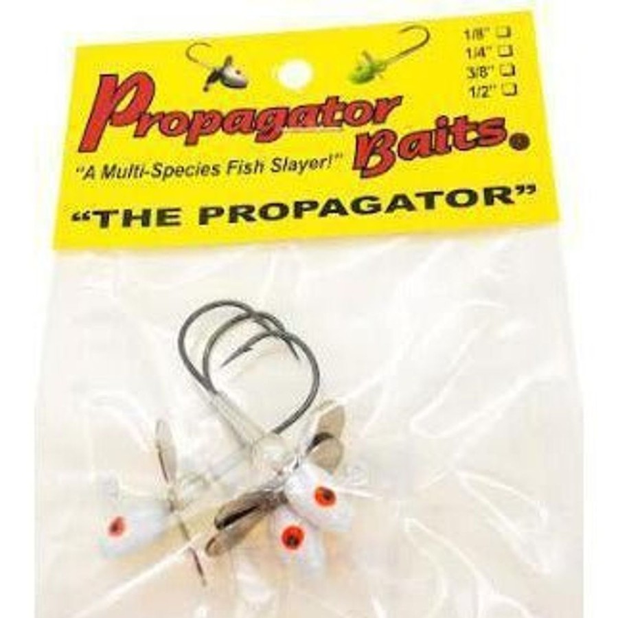 Pro Shop Propagator Baits | Propagator Bullethead Propeller Jigs Qty 3