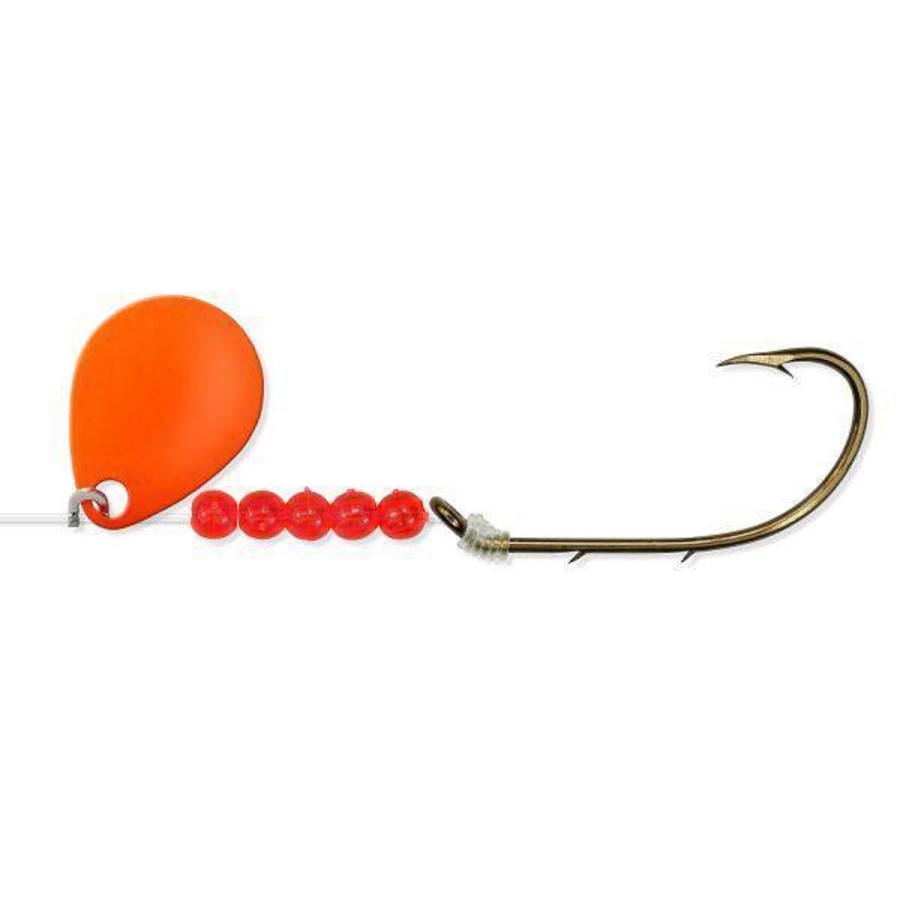 Pro Shop Bear Paw | Bear Paw Flicker Orange Spinner/Baitholder Size 8 Qty 6