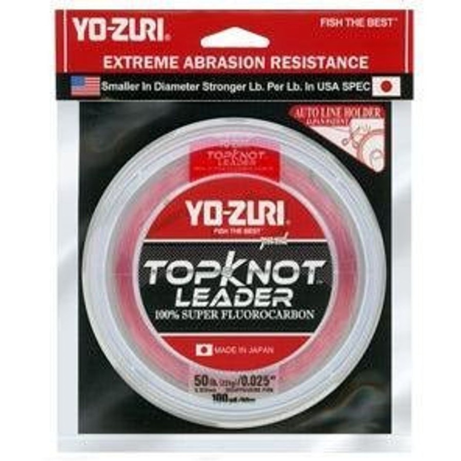 Pro Shop Yo-Zuri | Yo-Zuri Topknot Super Flurocarbon Leader Disappearing Pink 30 Yd