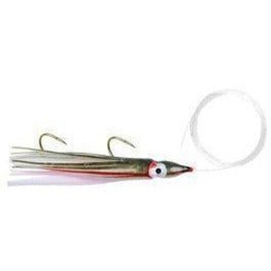 Lures Danielson | Danielson Squid Rigged Sqdr45128 4.5" Uv Army Truck Green/Red Qty 1