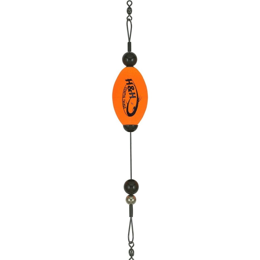 Terminal Tackle H&H Lures | H&H Lures Big Ballin' Cork 2-1/2" Oval Titanium Wire Orange