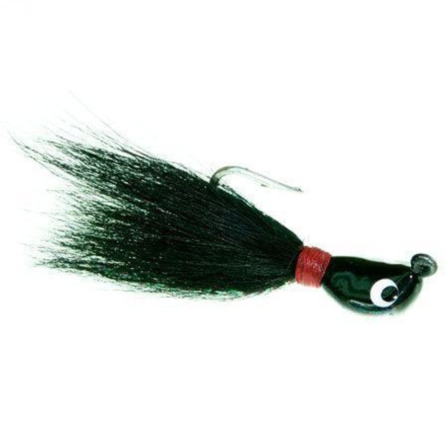 Lures Boone | Boone Tout Buck Tail 2/0 1/4 Oz Black Bucktail Silver