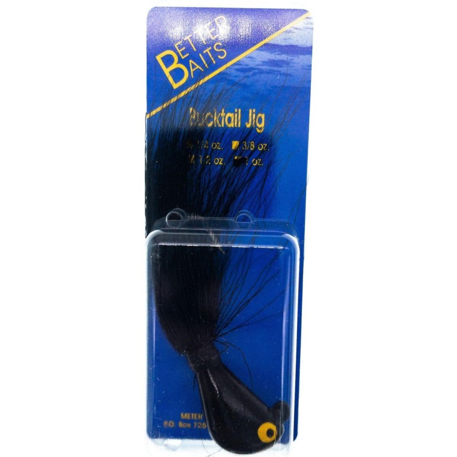 Lures Better Baits | Better Baits Bucktail 1 Oz Black/Black