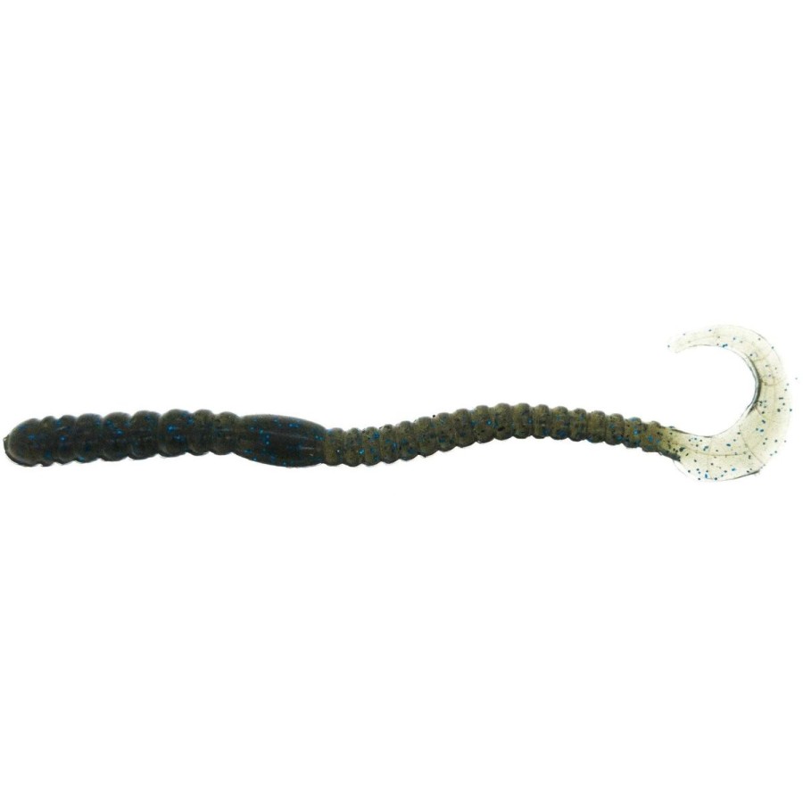 Pro Shop FishAndSave | Fas Ribbed Curly Tail Worm 5.5" Qty 10