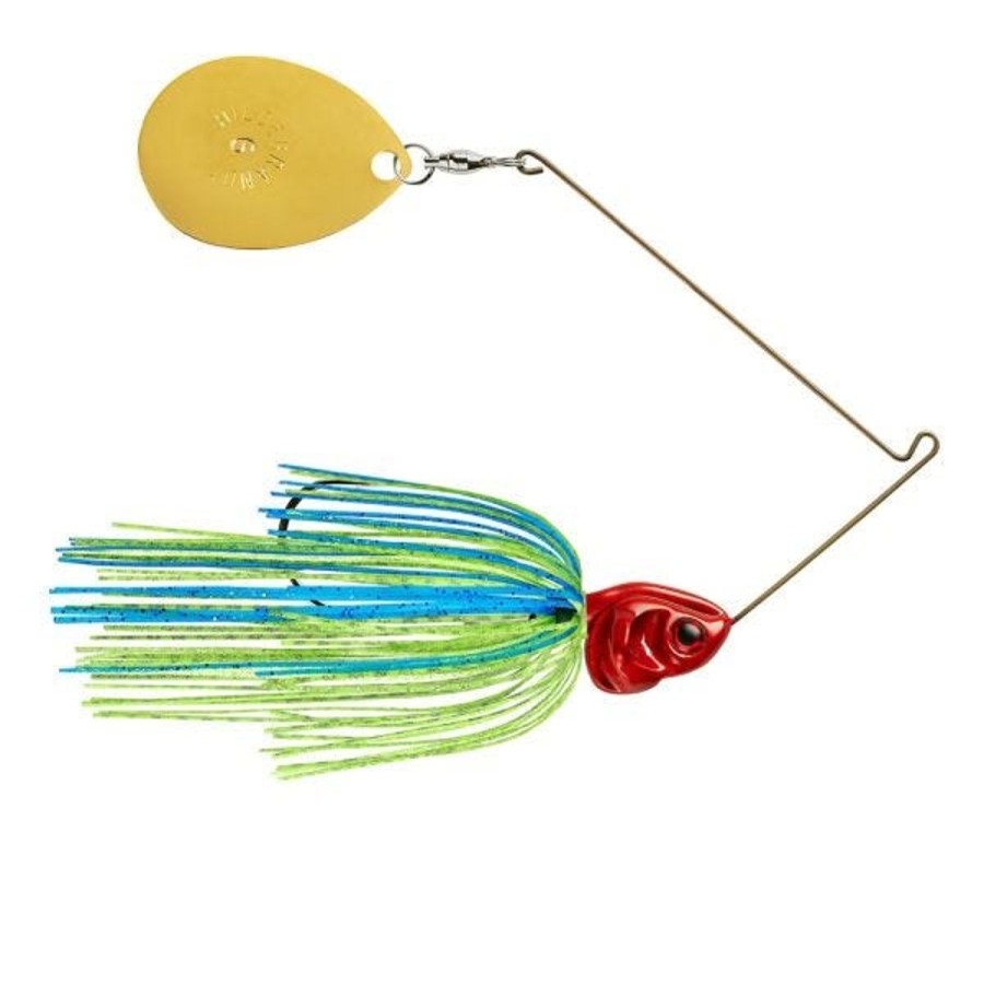 Pro Shop Booyah | Booyah Covert Series Spinnerbait 3/4 Oz Blue/Chartreuse/Red Head