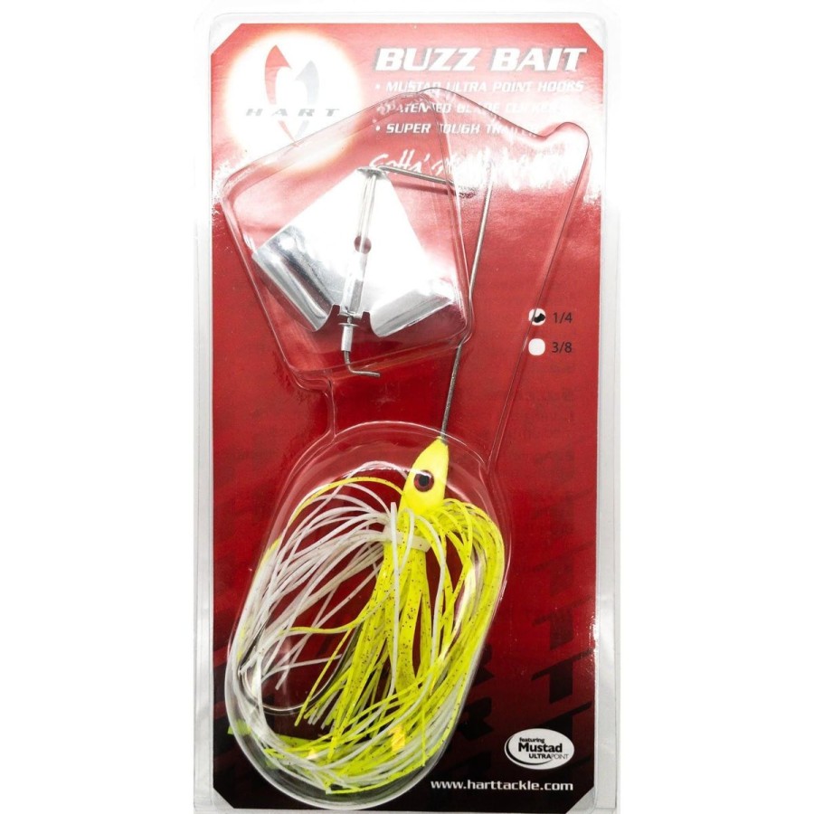 Pro Shop Hart Tackle | Hart Tackle 47-356 1/4Bleeding Hear Buzzbait Silver Chart/White