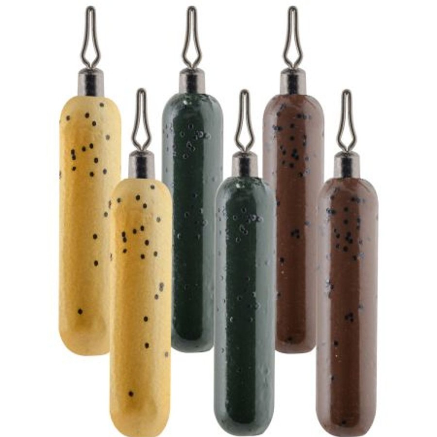 Terminal Tackle South Bend | South Bend Drop Shot Cylinder Weights 3/8 Oz Assorted Colors 6 Pack