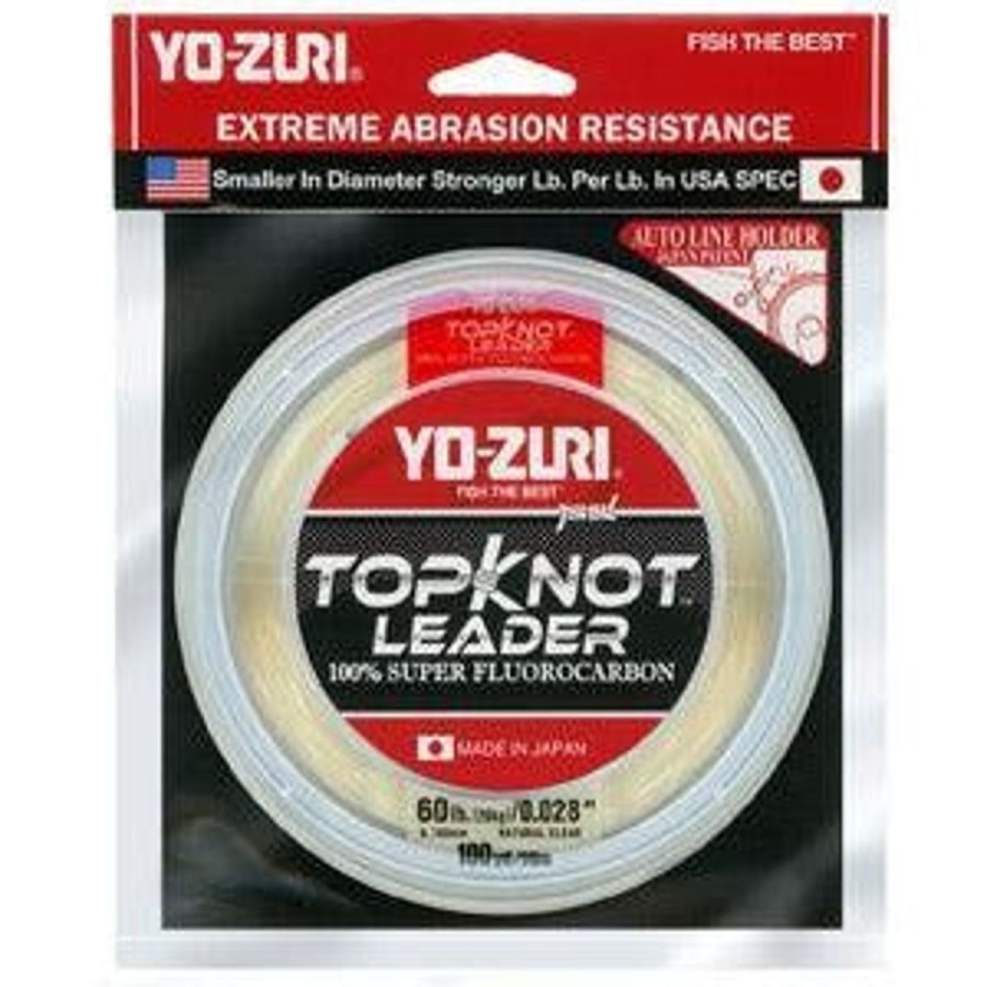 Terminal Tackle Yo-Zuri | Yo-Zuri Topknot Super Flurocarbon Leader Natural Clear 100 Yd