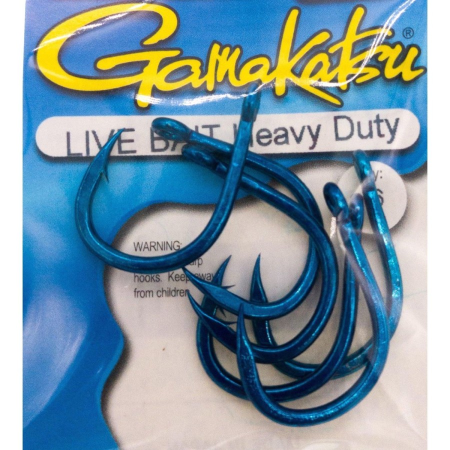 Terminal Tackle Gamakatsu | Gamakatsu Live Bait Heavy Duty Hooks Blue