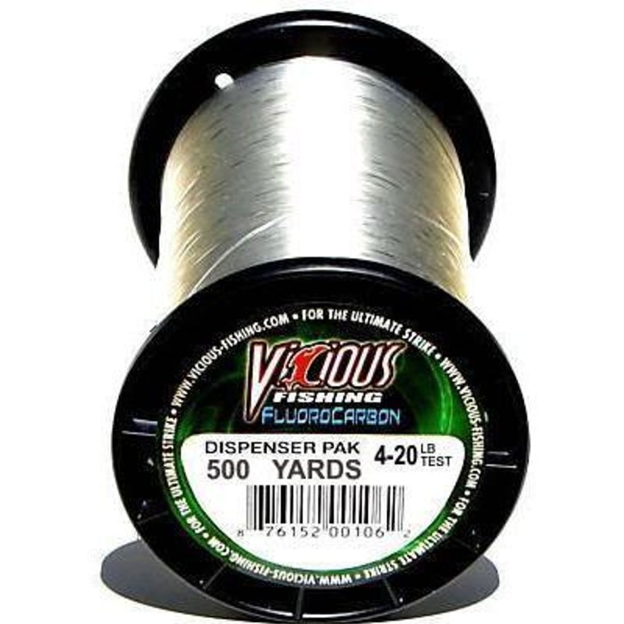 Terminal Tackle Vicious Fishing | Vicious Fishing 100% Fluorocarbon 500 Yards Clear