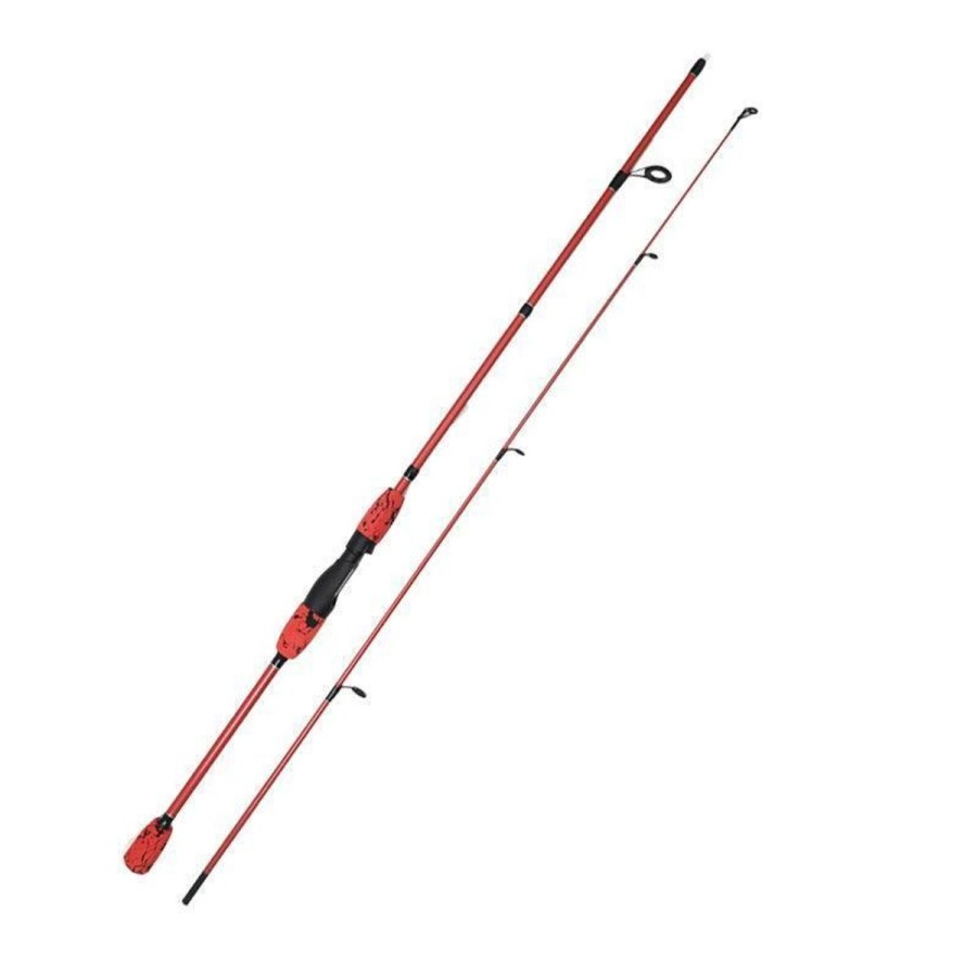 Pro Shop FAS | Fas Cold Blood Light Med Action Spinning Rod 2 Pc. 6' Red Black Camo