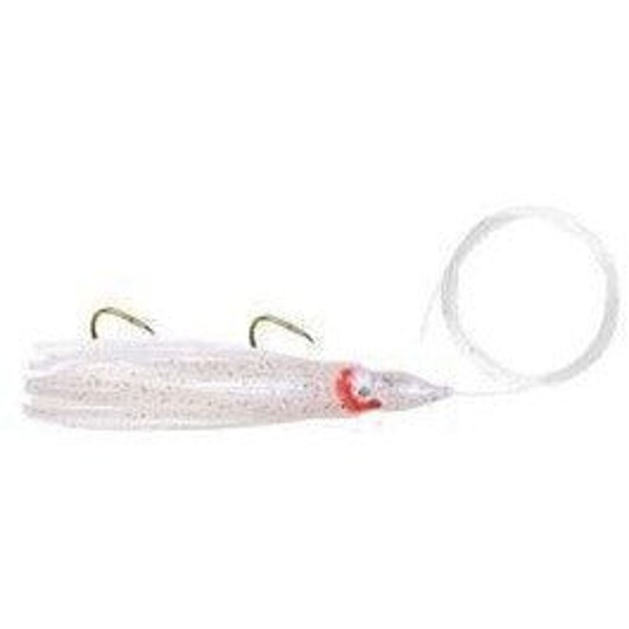 Lures Danielson | Danielson Squid Rigged Sqdr45122 4.5" Pearl W/Glow Stripe Qty 1