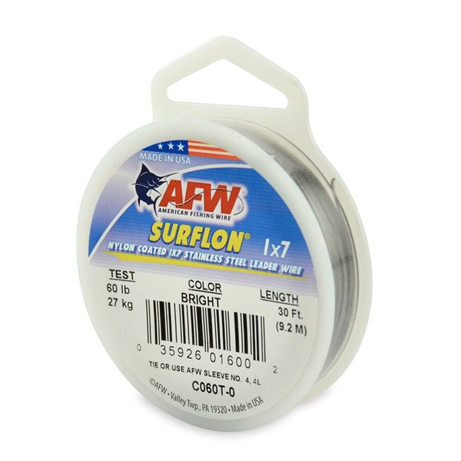 Pro Shop AFW | Afw Surflon 1 X 7 Stainless Steel Leader Wire