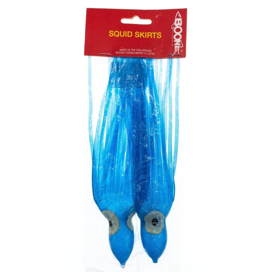 Pro Shop Boone | Boone Big Game Octopus Squid Trolling Skirts W Hand Painted Glow Eyes Qty 2