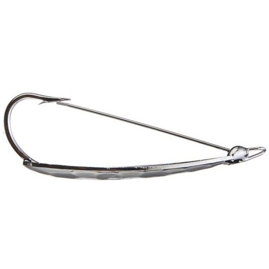 Pro Shop Bagley Bait Co. | Bagley Weedless Spoon 2" 1/4 Oz Hammered Silver