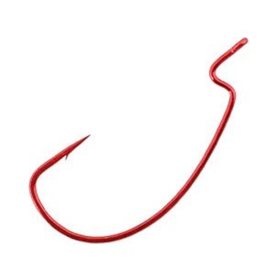 Terminal Tackle Gamakatsu | Gamakatsu Offset Shank Worm Ewg Hooks Red Qty 5