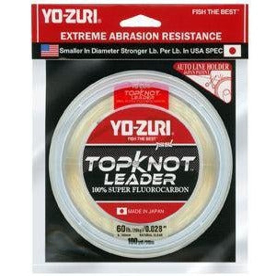 Pro Shop Yo-Zuri | Yo-Zuri Topknot Super Flurocarbon Leader Natural Clear 100 Yd