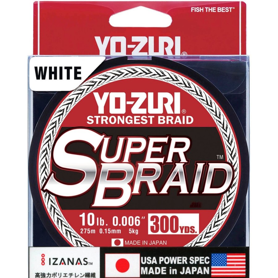 Terminal Tackle Yo-Zuri | Yo-Zuri Super Braid 300 Yds White