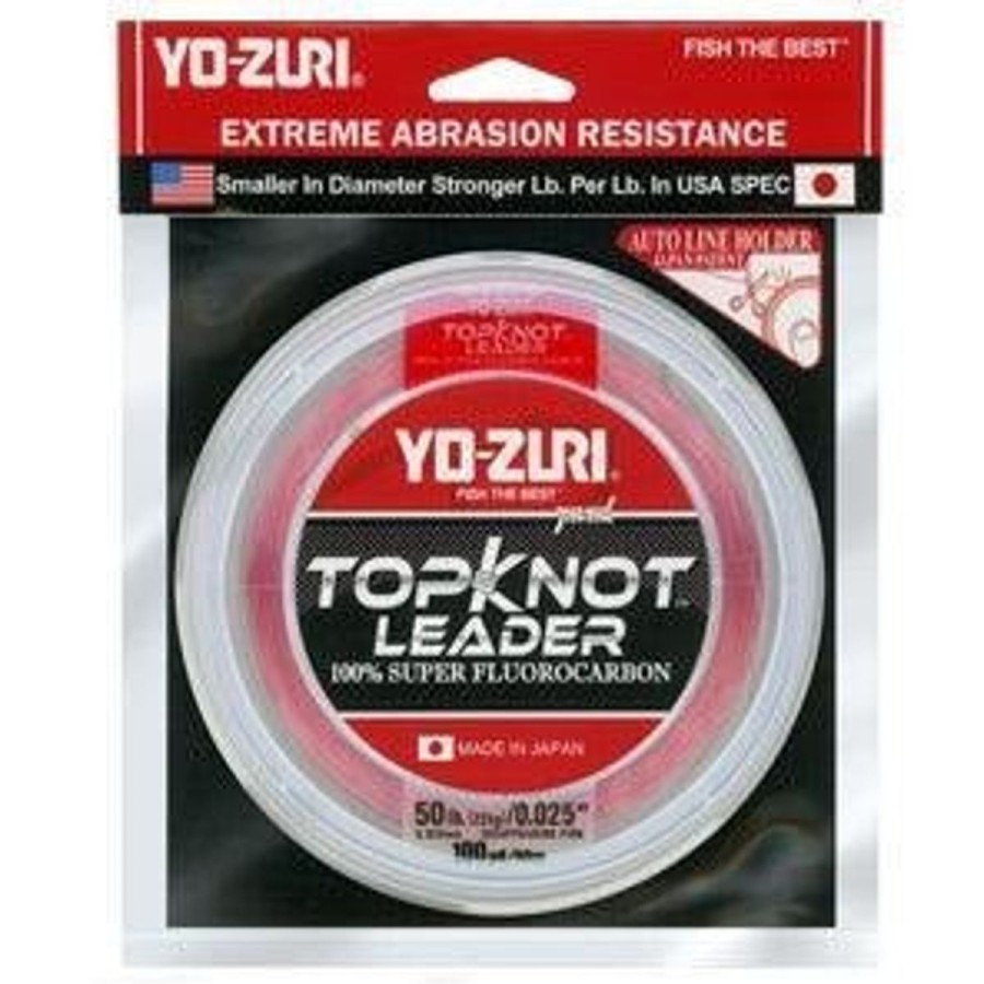 Pro Shop Yo-Zuri | Yo-Zuri Topknot Super Flurocarbon Leader Disappearing Pink 30 Yd