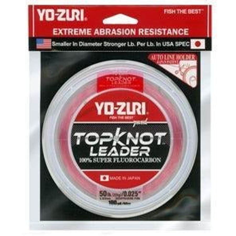 Pro Shop Yo-Zuri | Yo-Zuri Topknot Super Flurocarbon Leader Disappearing Pink 30 Yd