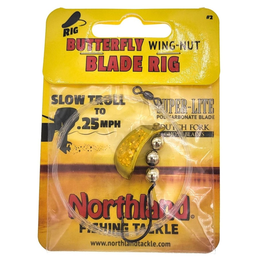 Pro Shop Northland Tackle | Northland Tackle Butterfly Wing Nut Blade Rig #2 Gold Shiner