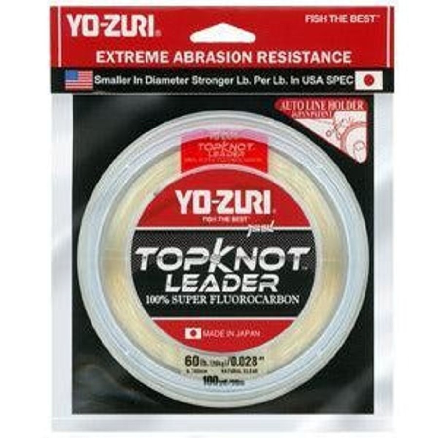 Pro Shop Yo-Zuri | Yo-Zuri Topknot Super Flurocarbon Leader Natural Clear 100 Yd