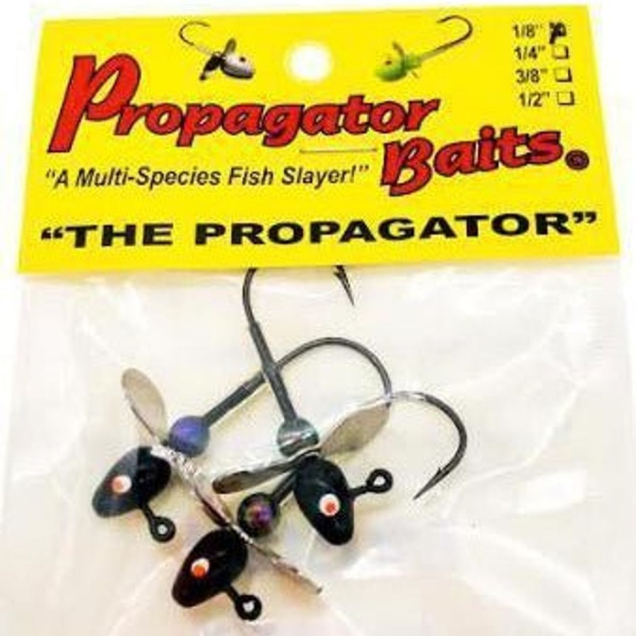 Pro Shop Propagator Baits | Propagator Bullethead Propeller Jigs Qty 3