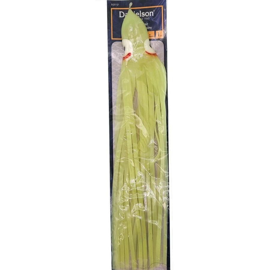 Pro Shop Danielson | Danielson Mag Squid Bait 12" Qty 1 Glow Red Eye