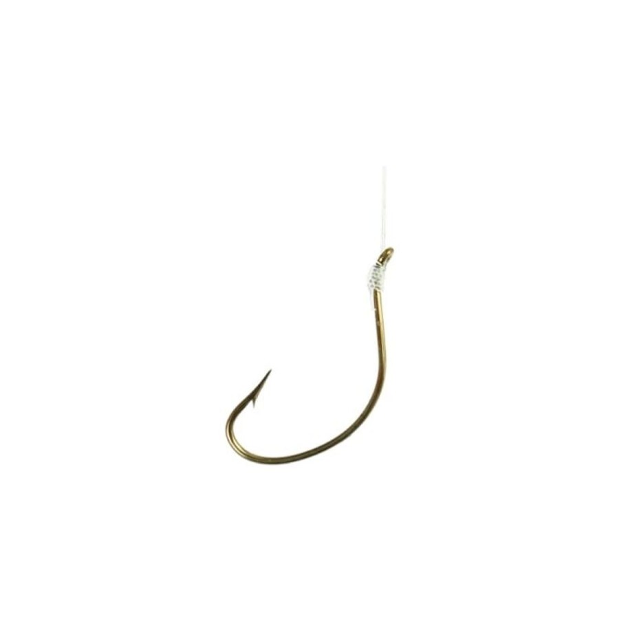 Terminal Tackle Hurricane Salt Tackle | Hurricane Snelled Wide Gap Khale Hooks 36" Size 1/0 Qty 6