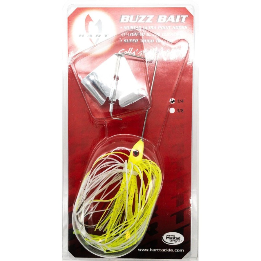 Lures Hart Tackle | Hart Tackle 47-356 1/4Bleeding Hear Buzzbait Silver Chart/White