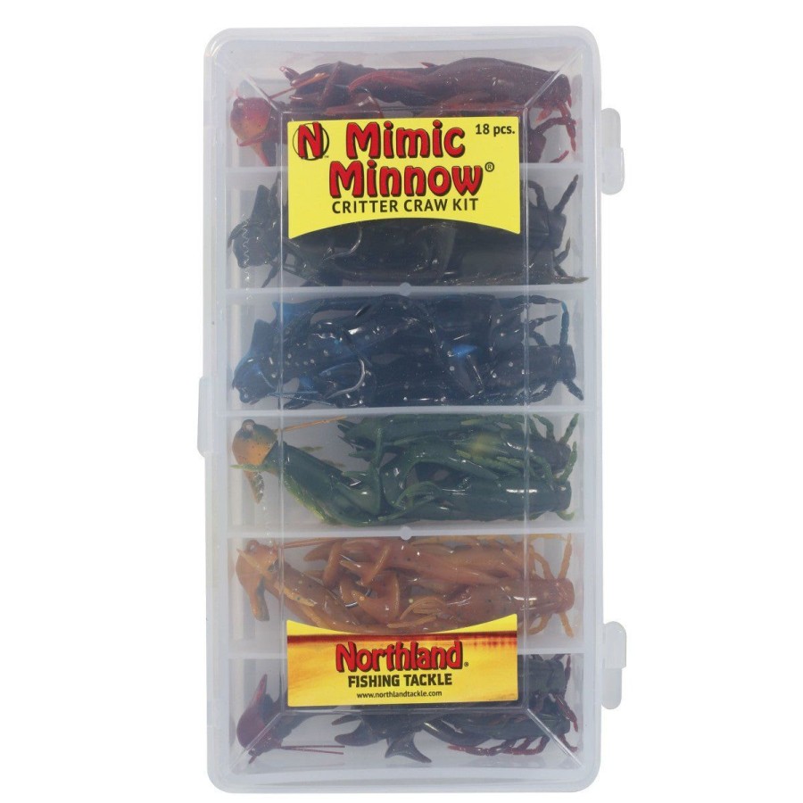 Lures Northland Tackle | Northland Tackle Mimic Minnow Critter Craw Kit Qty 18